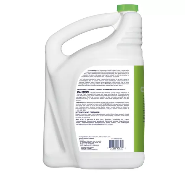 Bona PowerPlus 128 oz. Hard-Surface Antibacterial Floor Cleaner Refill